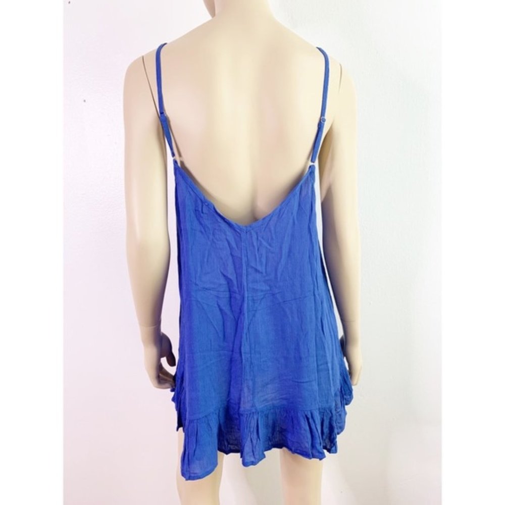 Strappy Gauze Ruffle Slip Dress - Picture 5 of 5